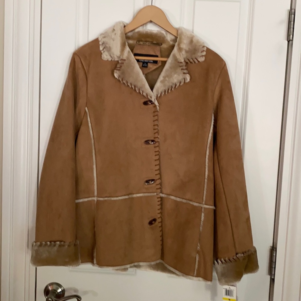 Jones New York suede coat.